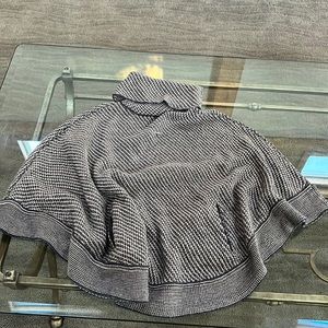 New poncho never worn new without tags